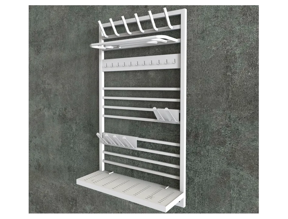 Der Funktionsheizkörper Taurus1000 mit Universalschuhhalter von Wärmis.